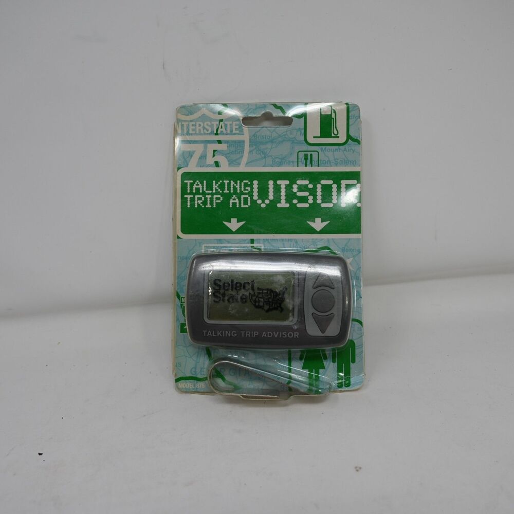 Talking Trip Advisor Handheld Travel Device Interstate Guide New Sealed